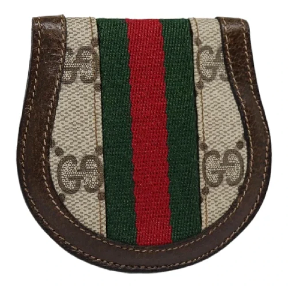 Gucci Vintage Pre-owned Canvas wallets Brown Dames