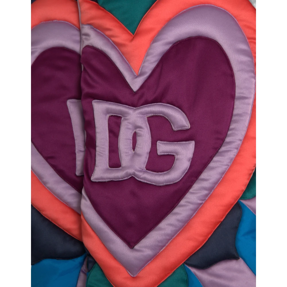 Dolce & Gabbana Multicolor Hart Logo Hoodie Jas Multicolor Heren