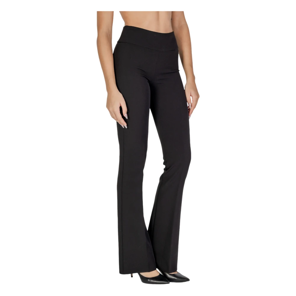 Sandro Ferrone Zwarte ritsbroek met achterzakken Black Dames