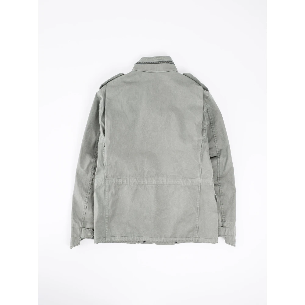 Ten C Klassieke Field Jacket met Verborgen Capuchon Green Heren