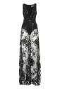 black-v-neck-sleeveless-dress-with-tulle-and-paillettes