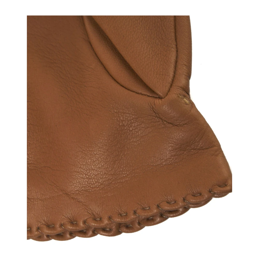 Orciani Bruin Leren Handschoenen Stijlvol Accessoire Brown Dames