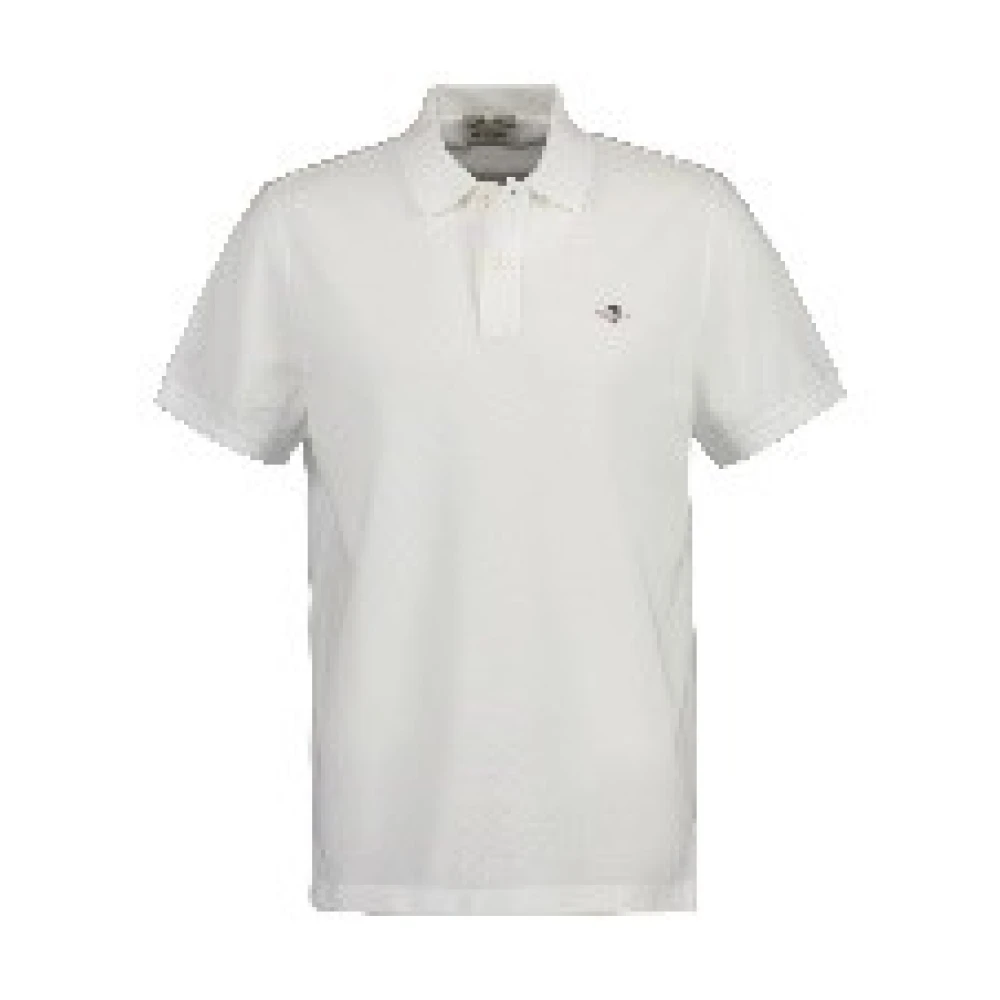 Gant Klassisk Polo Shirt för Män White, Herr