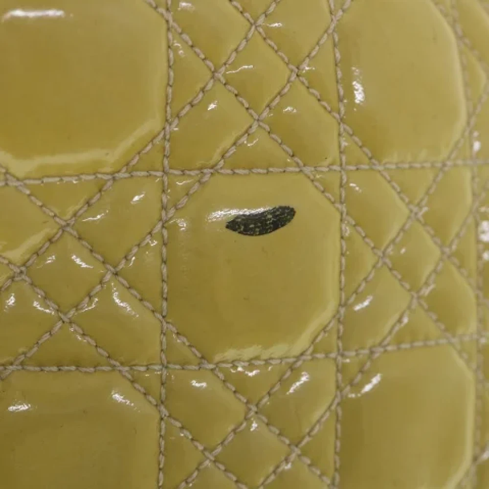 Dior Vintage Pre-owned Leather totes Yellow Dames