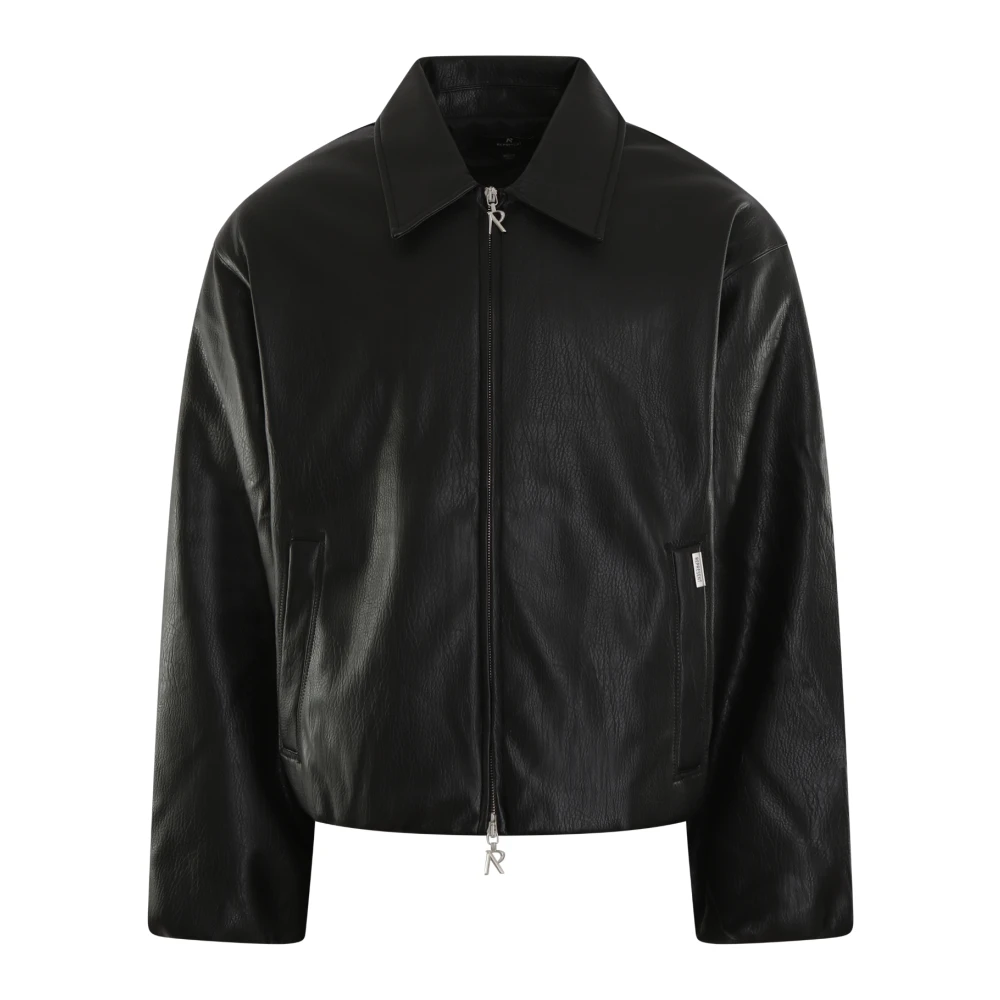Represent Faux Leren Bomberjack Black Heren