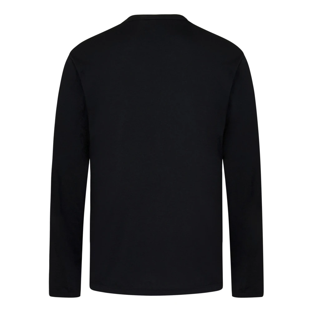 James Perse Zwarte Crew Neck T-shirts en Polos Black Heren