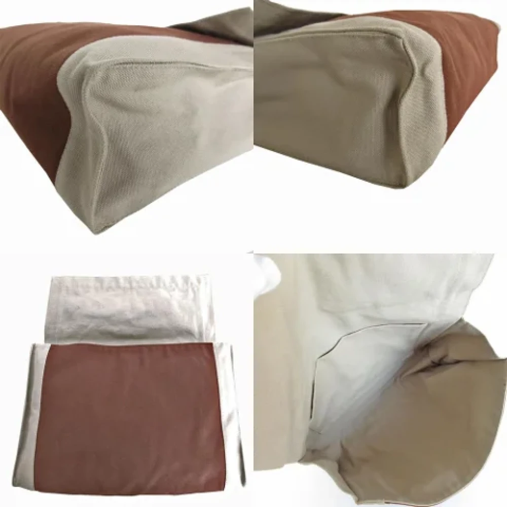 Hermès Vintage Pre-owned Cotton clutches Brown Dames