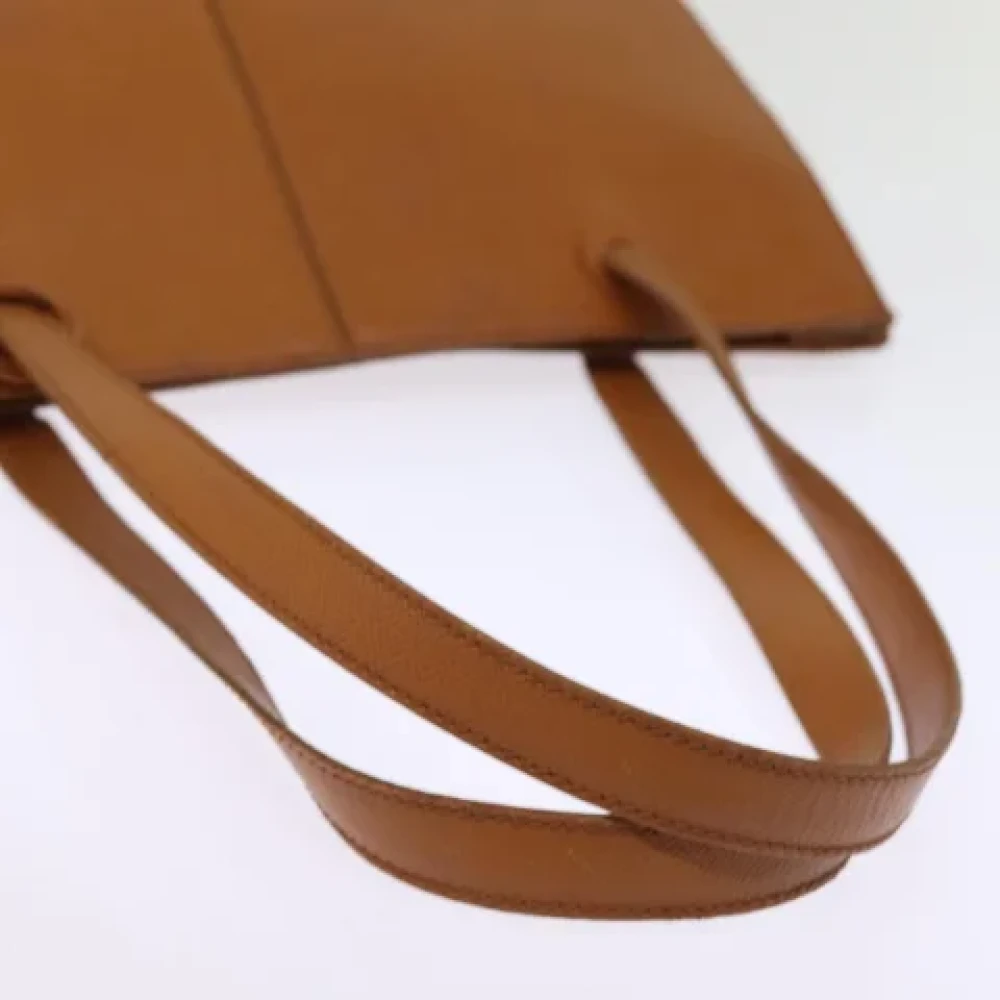 Chanel Vintage Pre-owned Leather totes Brown Dames