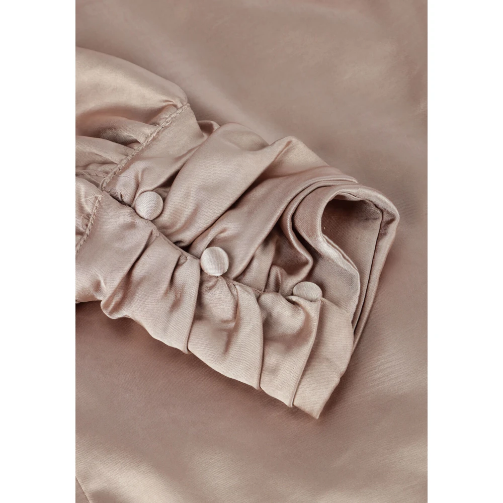 Notre-v Dames Jurken Nv-doris Satin Dress Beige Dames
