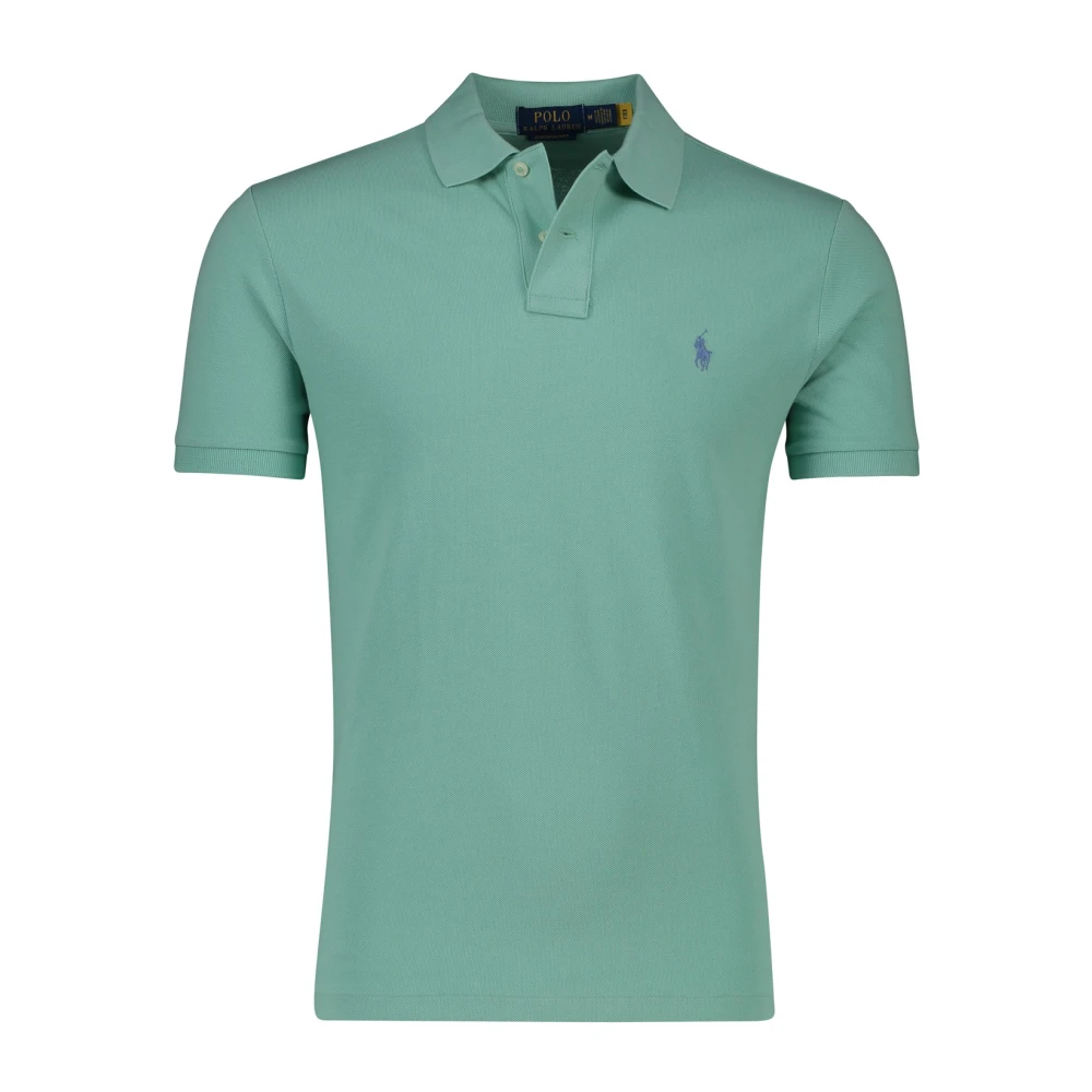 Polo Ralph Lauren Men's Green Polo Shirts, S, Short Sleeve Polo Shirt