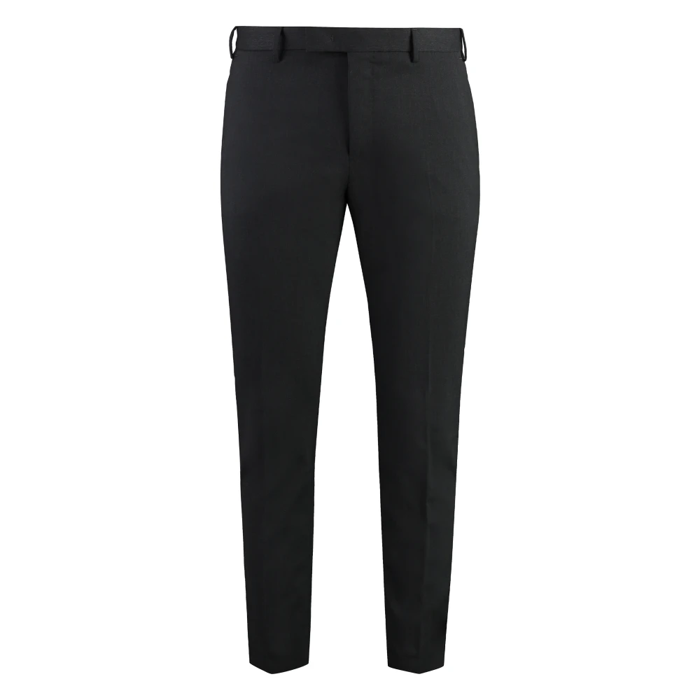 PT Torino Wollen broek met zakken Gray Heren