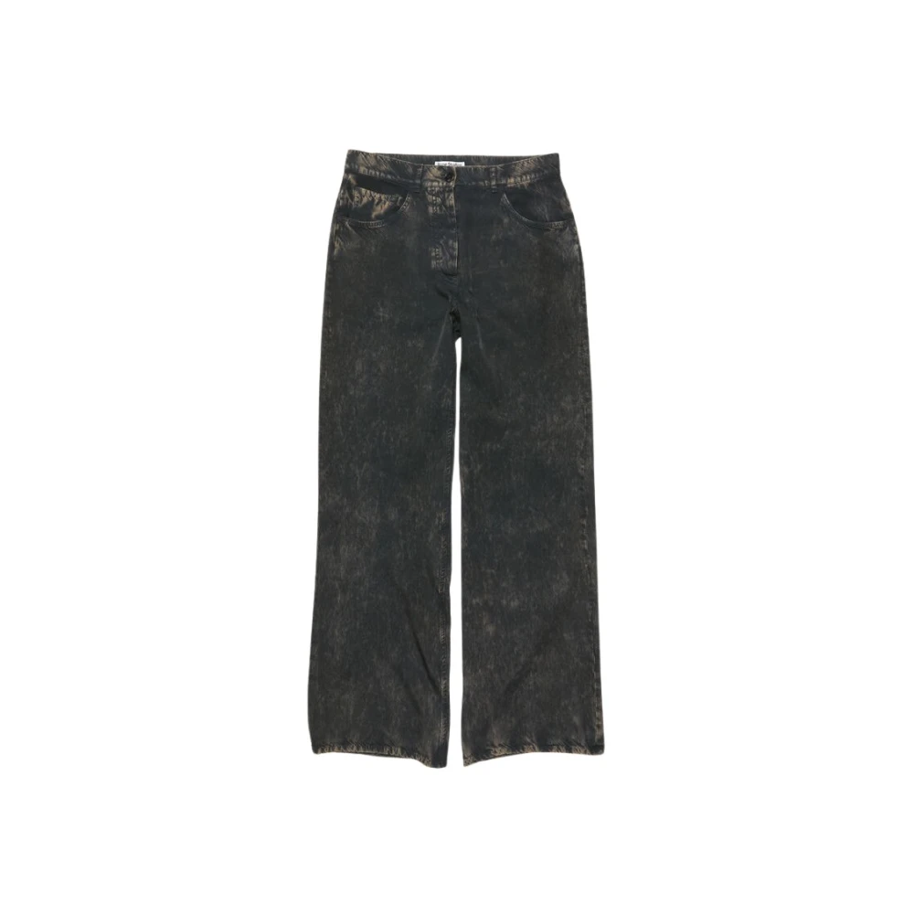 Acne Studios Zwart Beige Broek BBJ Stijl Gray Dames
