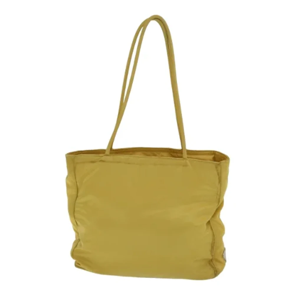 Prada Vintage Pre-owned Fabric totes Yellow Dames