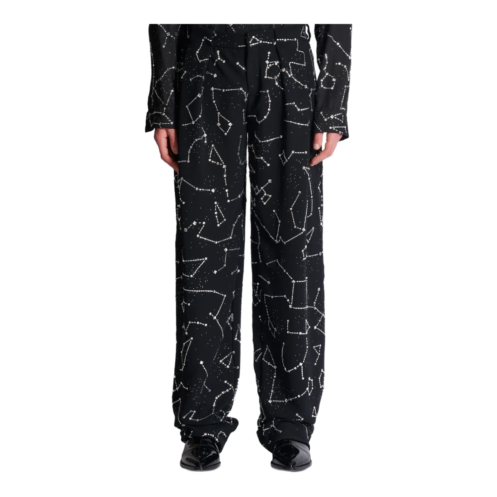 Trousers > Straight Trousers - - Balmain - Modalova