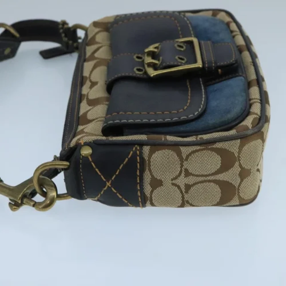 Coach Pre-owned Canvas handbags Beige Dames