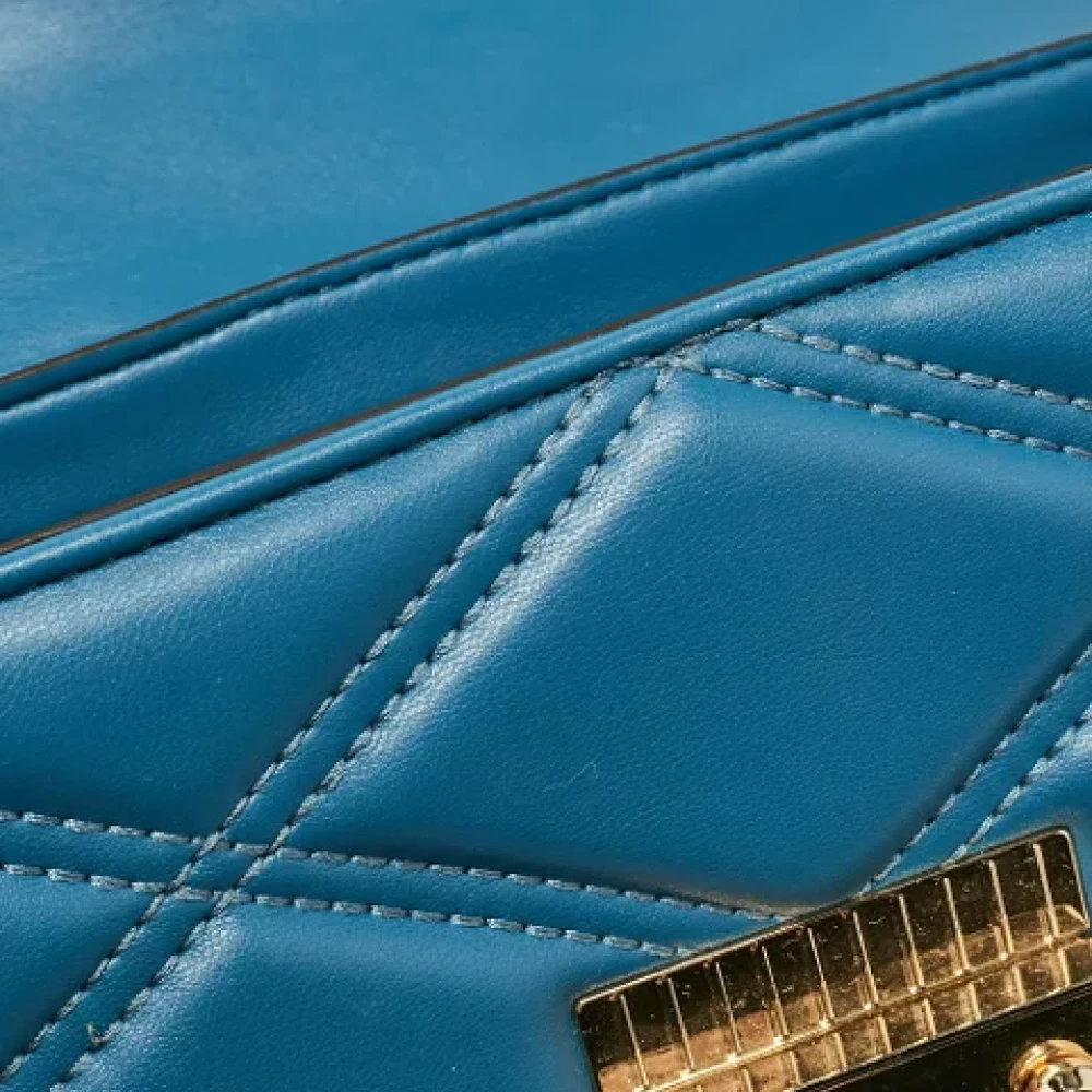 Michael Kors Pre-owned Leather crossbody-bags Blue Dames