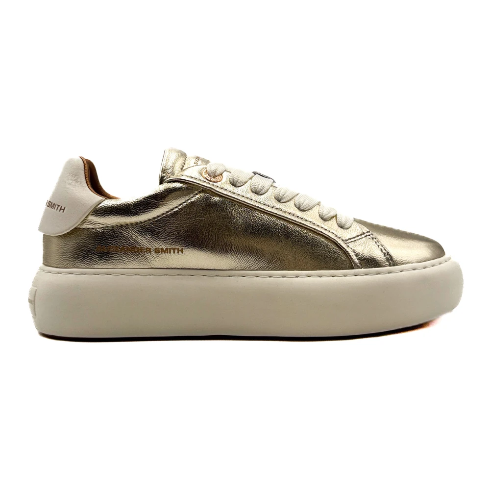 Alexander Smith Gyllene Sneakers Vår Sommar 2025 Kollektion Yellow, Dam