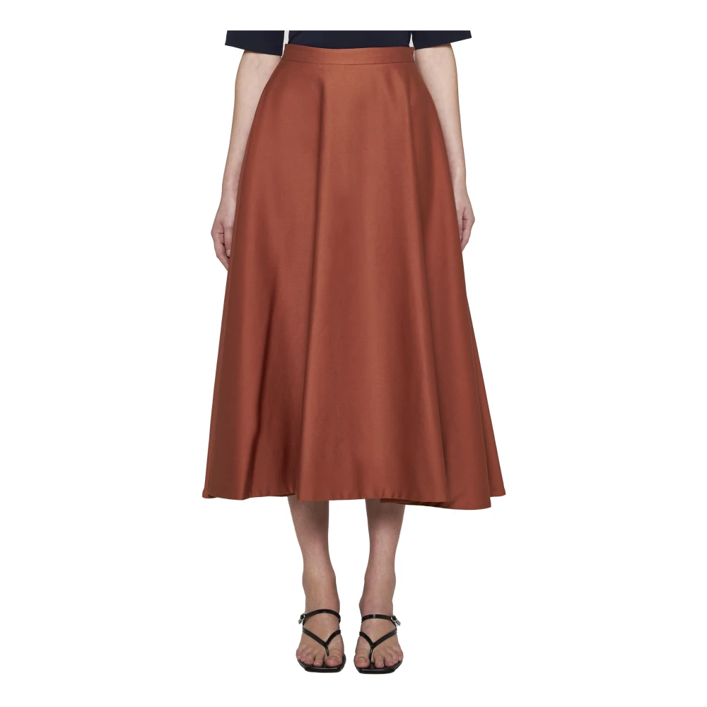 Blanca Vita Leren Bruine Rok Brown Dames