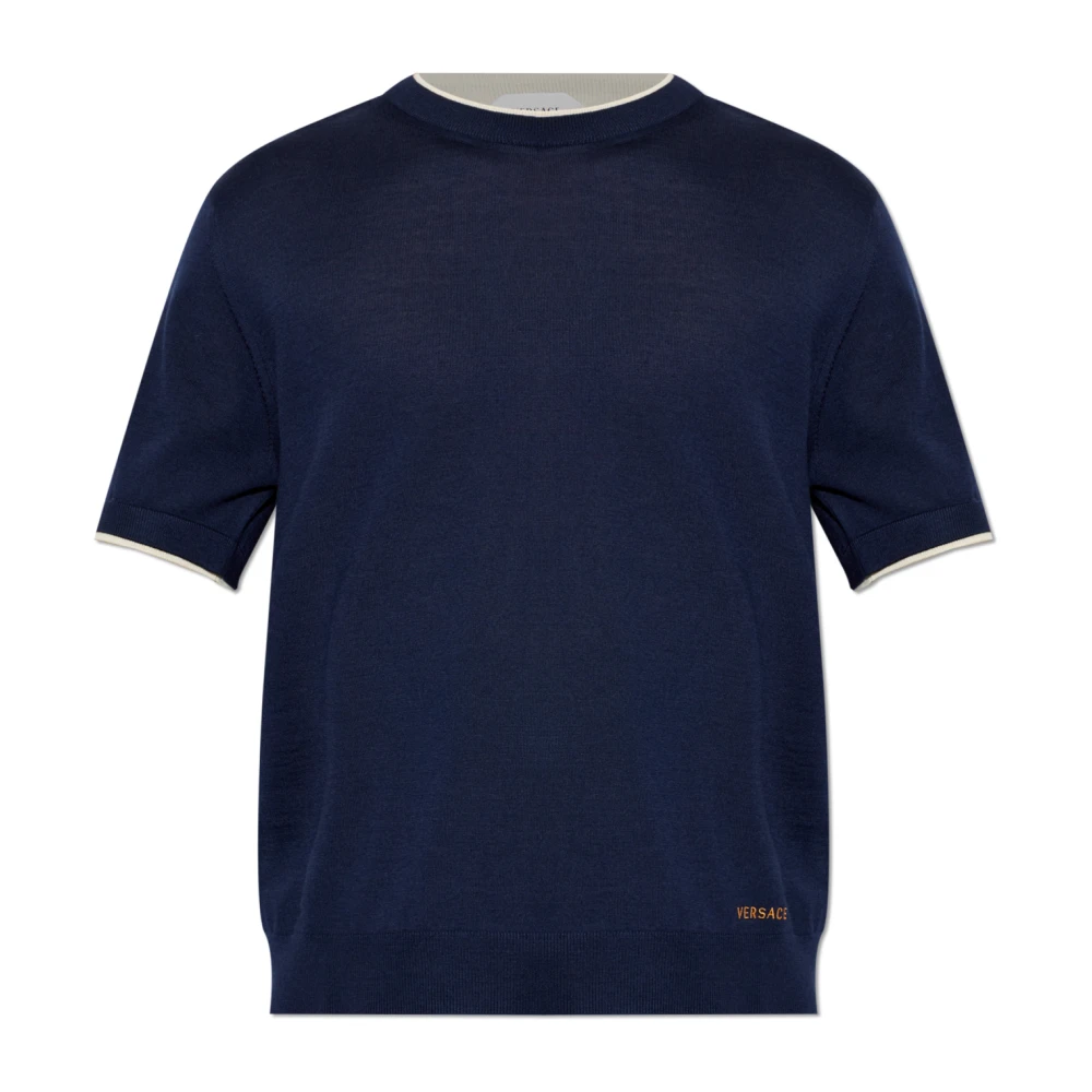 Versace Uomo Blu Maglie, Xl, New,
