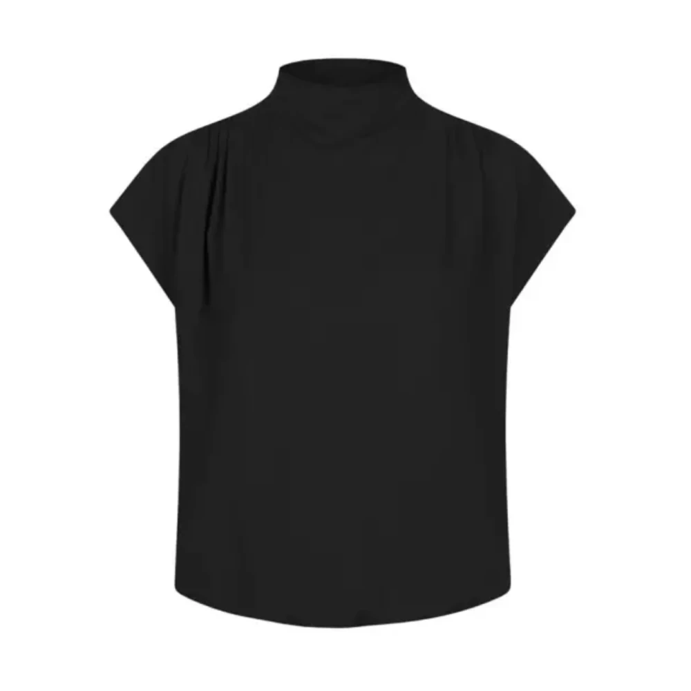 Dante 6 Zwart Gedrapeerd Jersey Top Black Dames