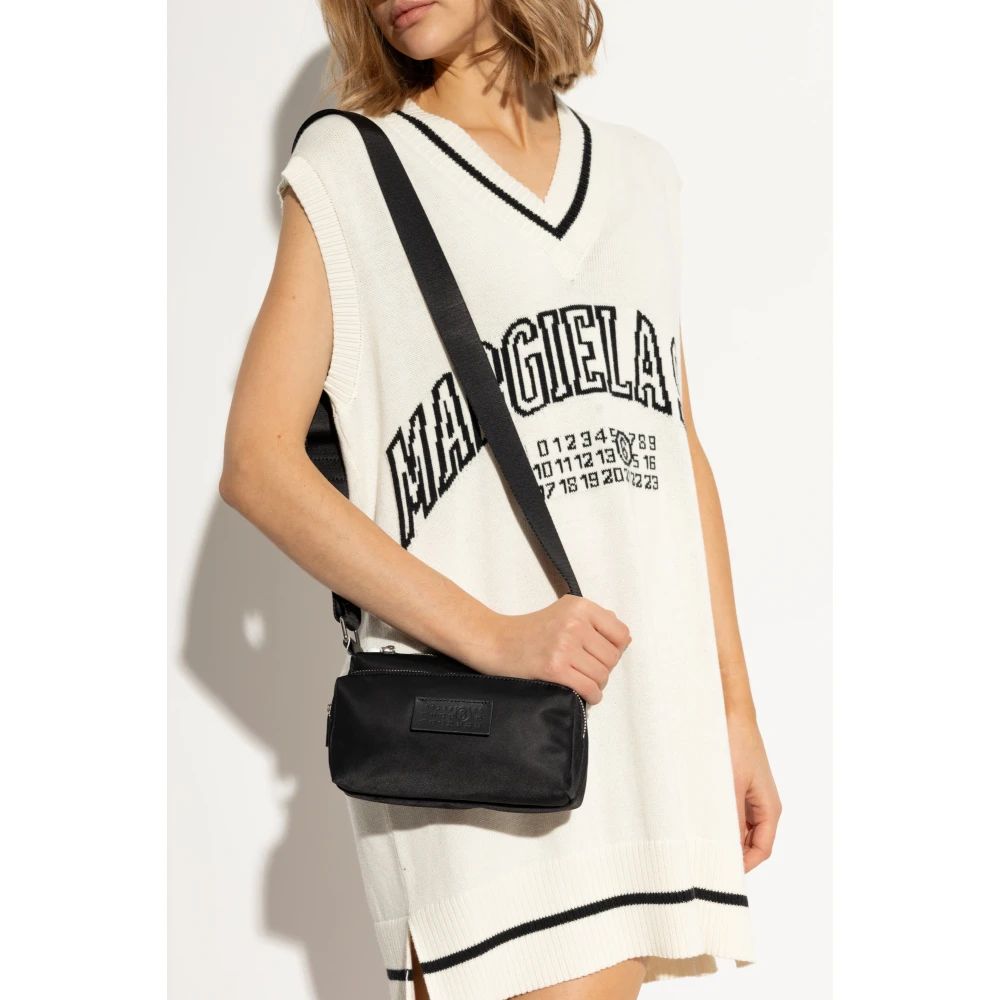 MM6 Maison Margiela Schoudertas met logo Black Heren
