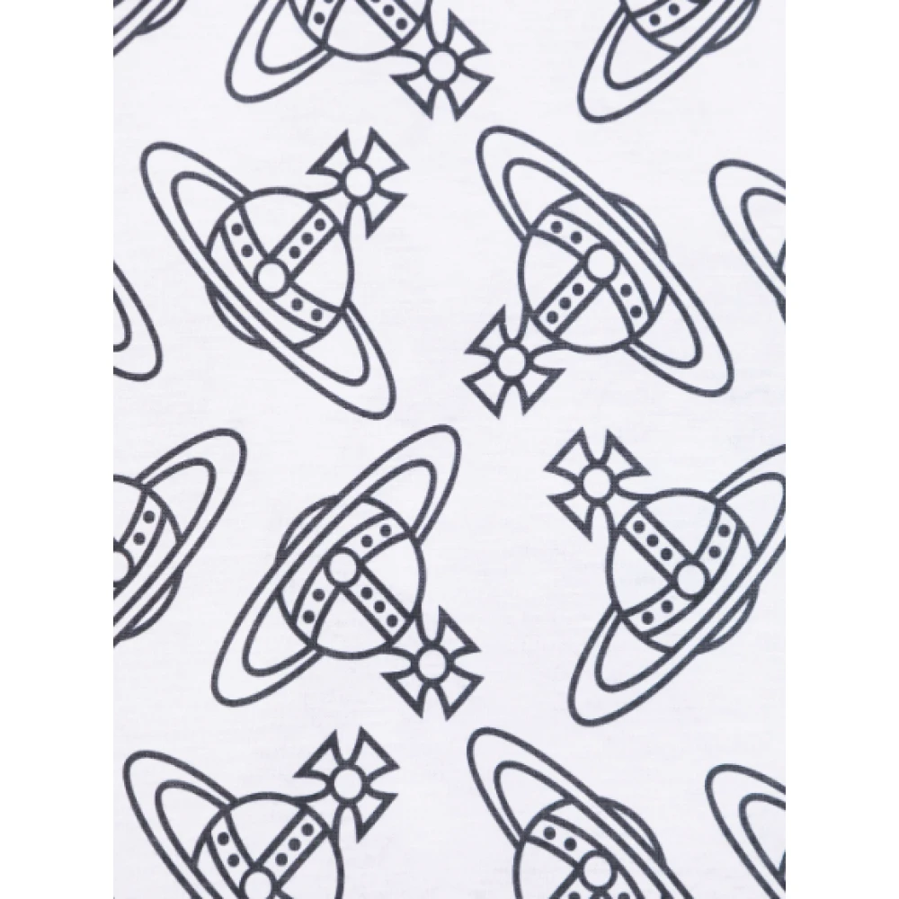 Vivienne Westwood Witte Ondershirt met Orb Voering White Heren