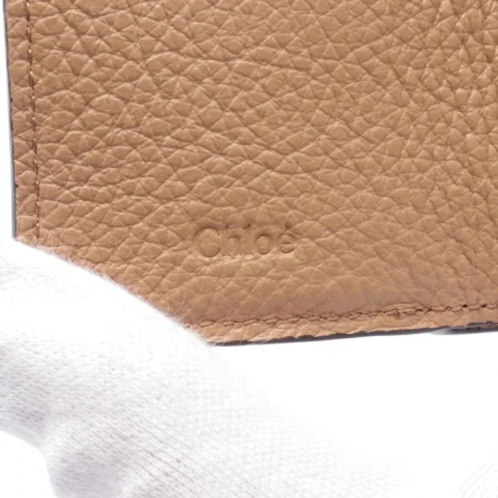 Chloé Pre-owned Leather wallets Brown Dames