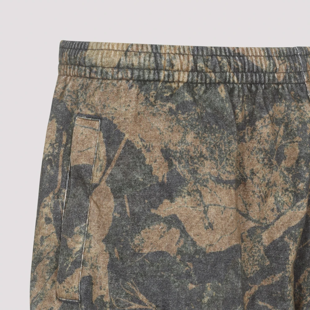 Acne Studios Droge Modder Bruin Camo Bermuda Shorts Brown Heren