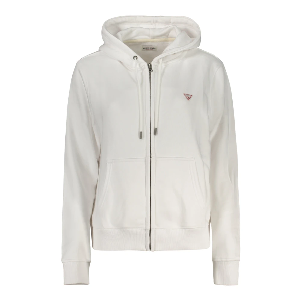 Guess Zip-through Hoodie White Heren