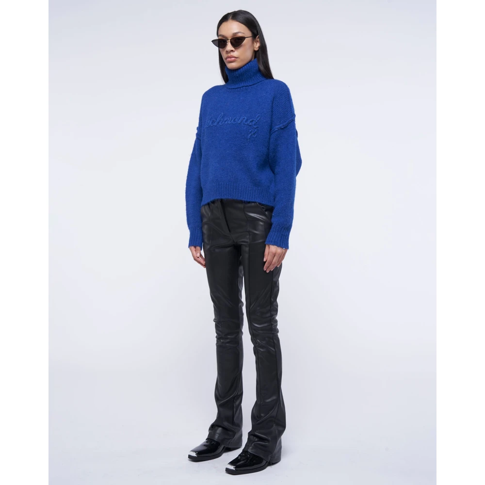 John Richmond Dolcevita oversized met logo Blue Dames