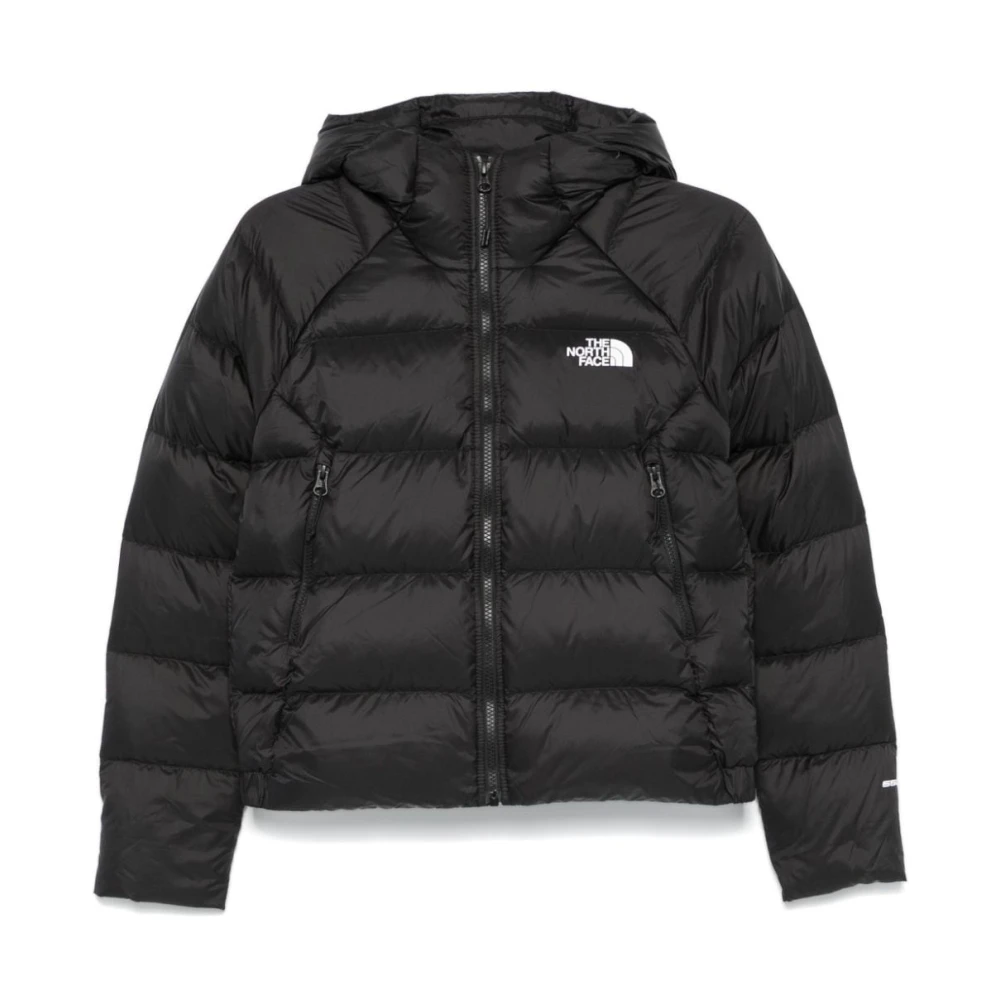 The North Face Zwarte Gewatteerde Jas met Capuchon Black Dames