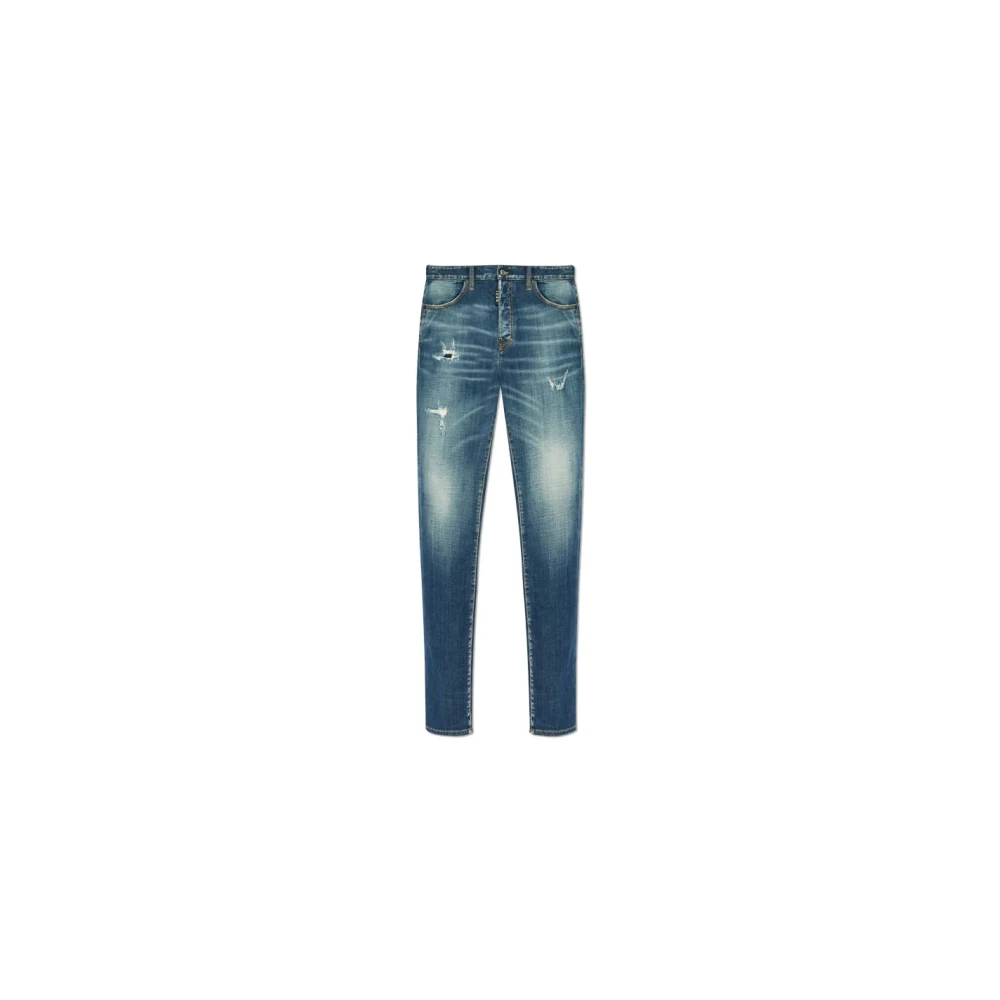 Dsquared2 5 Pocket Pants Blue Heren