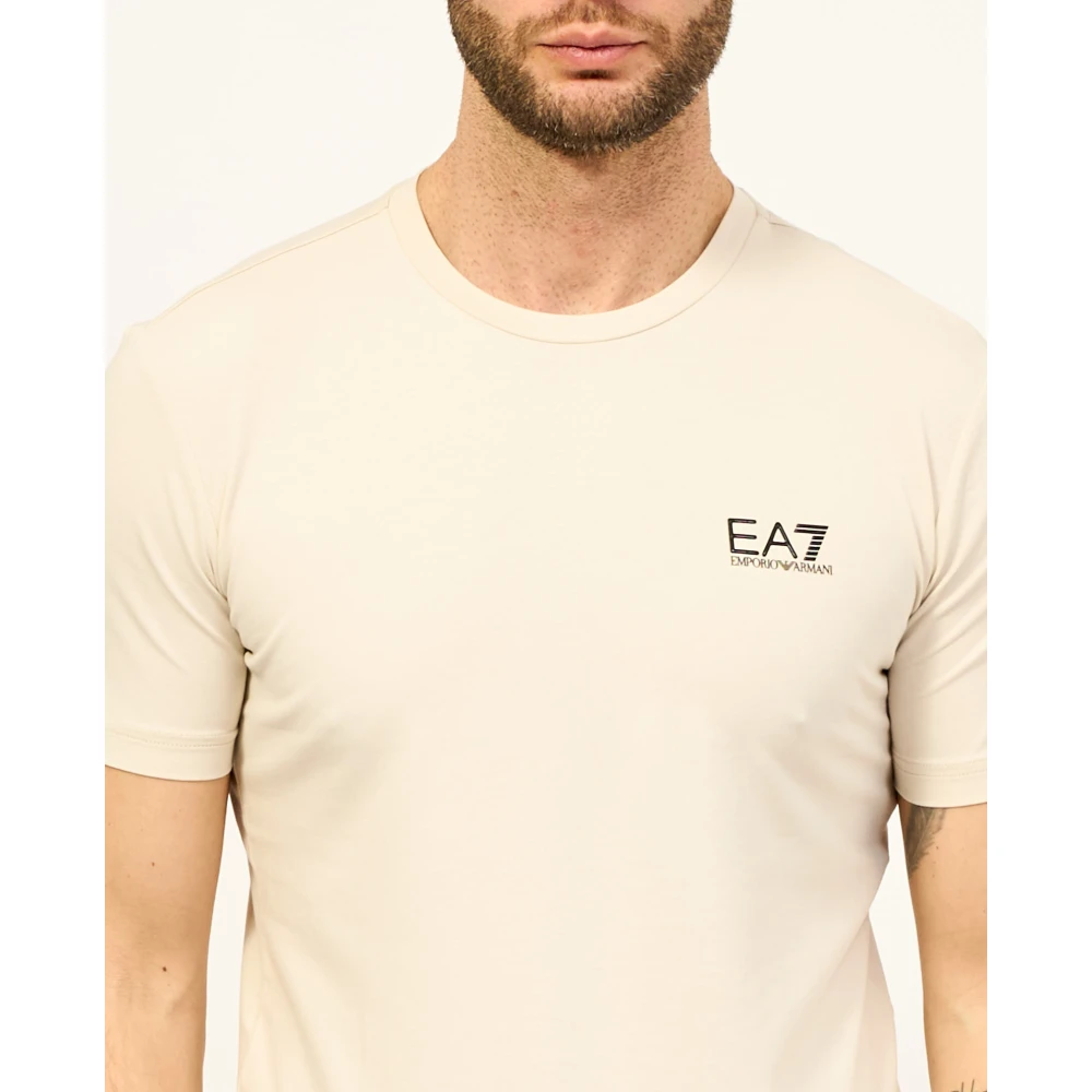 Emporio Armani EA7 T-Shirts Beige Heren