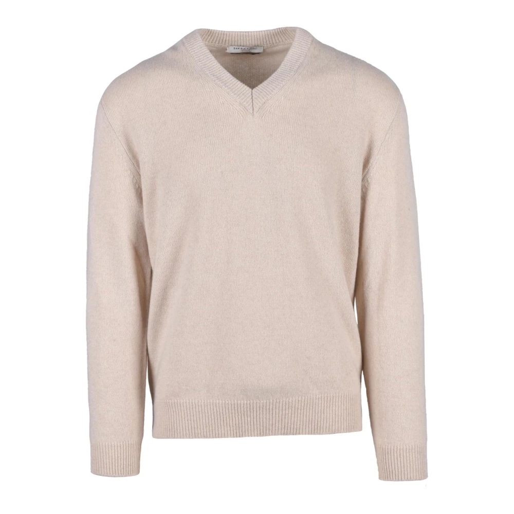 Daniele Fiesoli Kasjmier Gebreide Trui Beige Heren