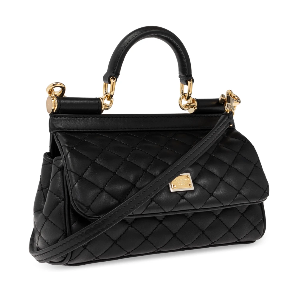 Dolce & Gabbana Schoudertas Klein Sicily Black Dames