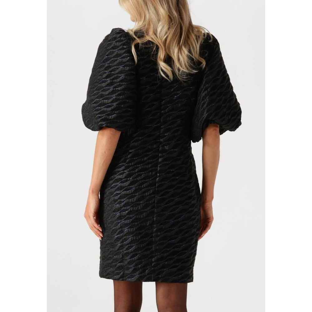 Co'Couture Zebra Flock Jurk voor Stijlvolle Vrouwen Black Dames