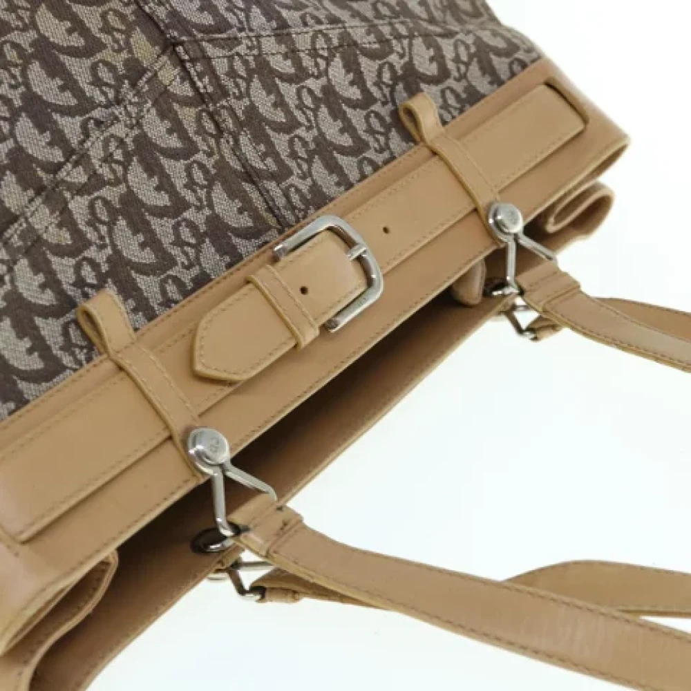 Dior Vintage Pre-owned Canvas totes Brown Dames