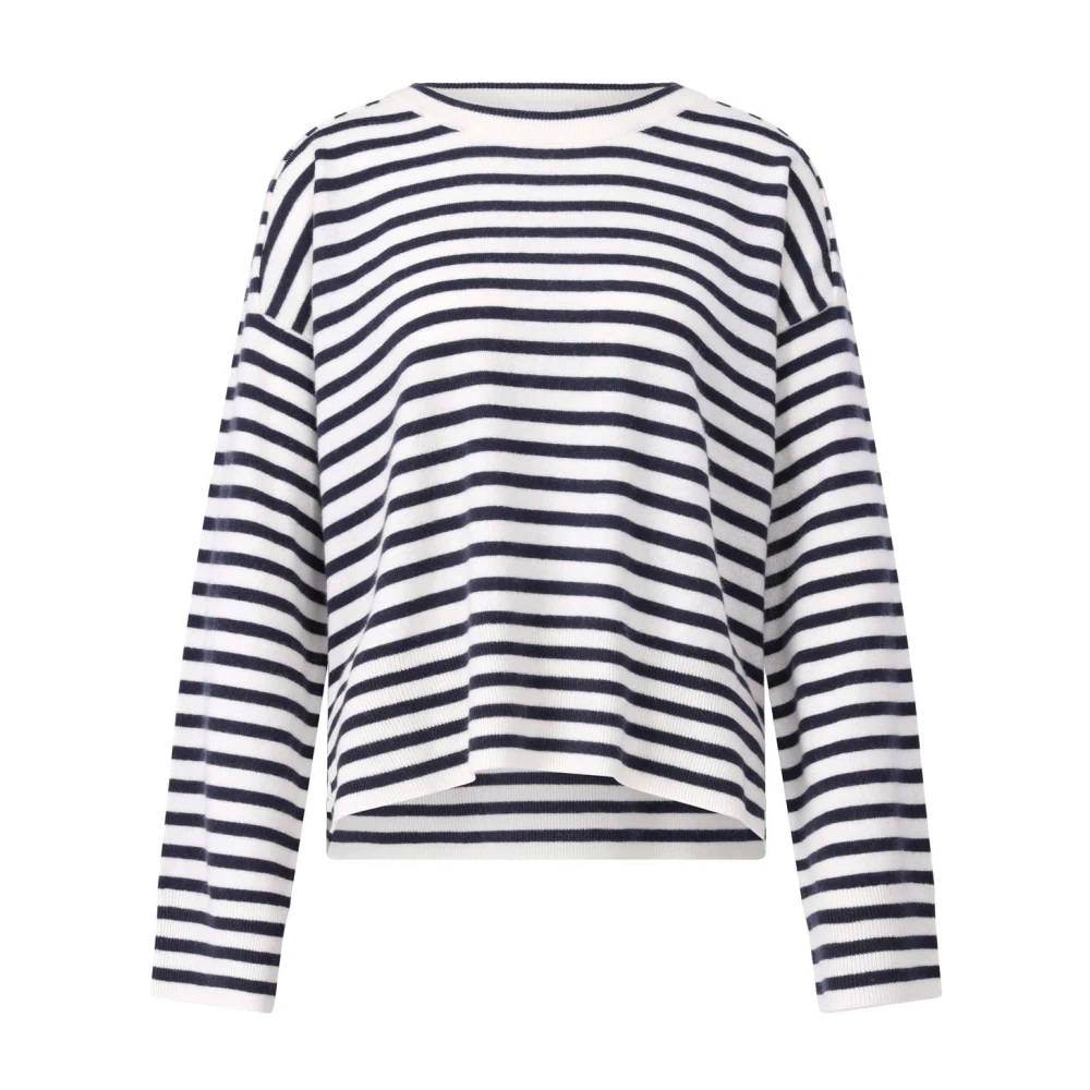 closed Kasjmier Gestreepte Trui Blue Dames