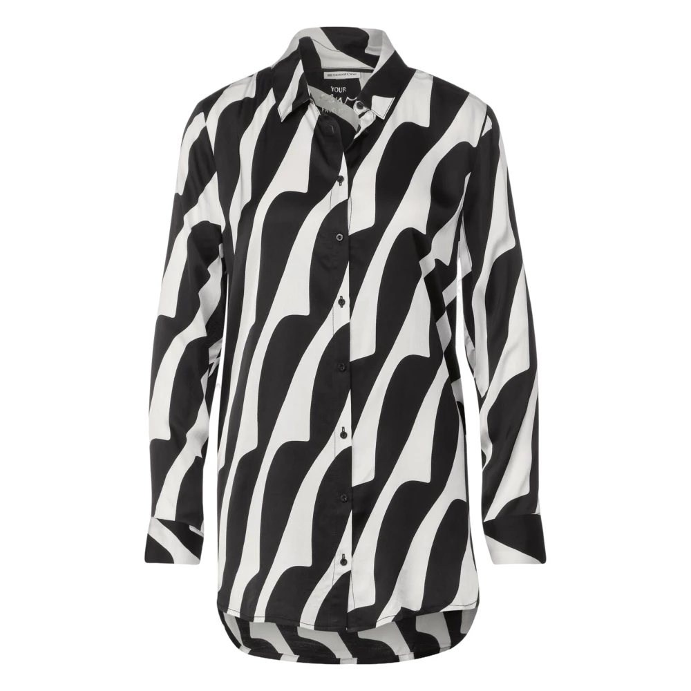 Street One Lange Mouw Blouses Collectie Black Dames