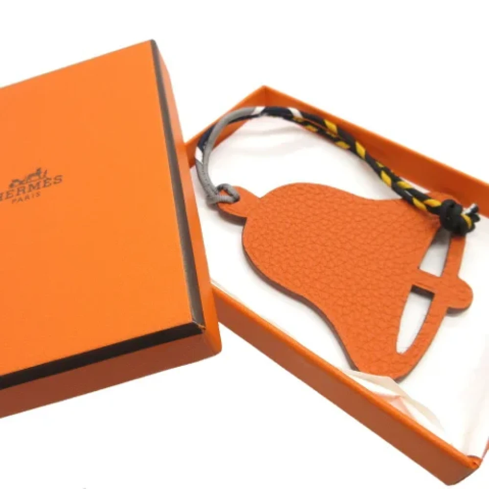 Hermès Vintage Pre-owned Leather home-office Orange Dames