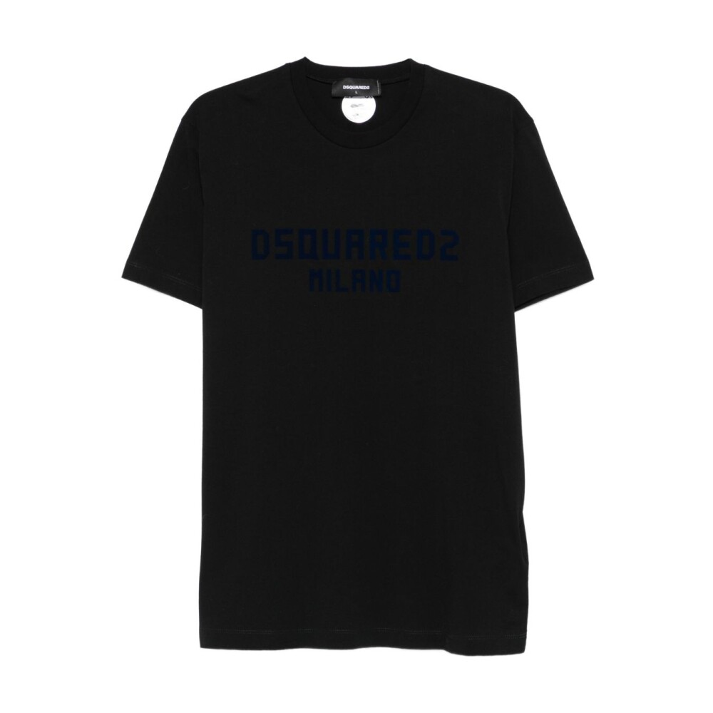 DSQUARED2 関税送料込 ブルー ロゴTシャツ DSQUARED2 FINAL SALE ディースクエアード メンズ Tシャツ COOL