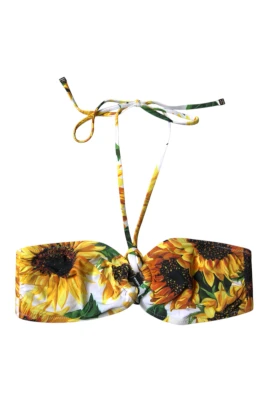 Floral Halter Bikini Top
