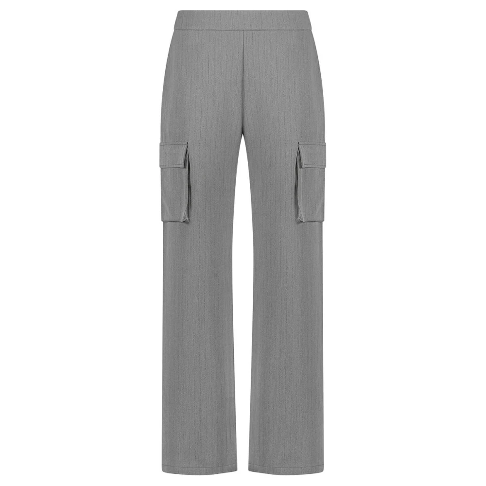 Nukus Gestreepte Hamburg Broek Fw240311 Gray Dames
