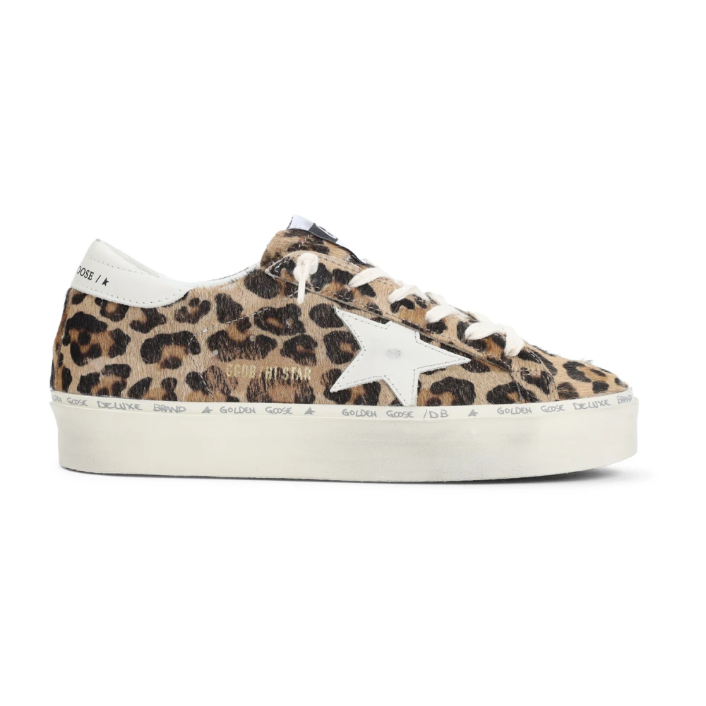 Golden Goose Horsy Beige Leren Sneakers Multicolor Dames