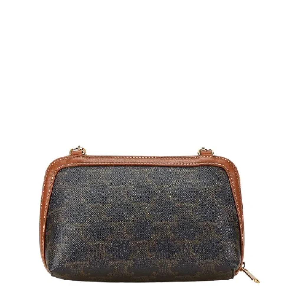 Celine Vintage Pre-owned Canvas handbags Black Dames