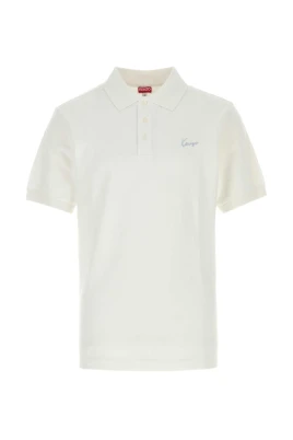 Signatur broderad slim pikétröja