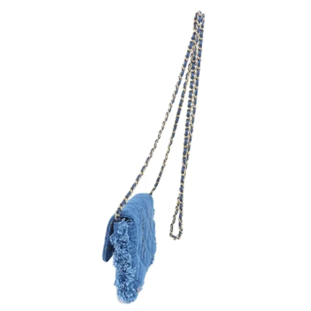 Chanel Vintage Pre-owned Fabric chanel-bags Blue Dames