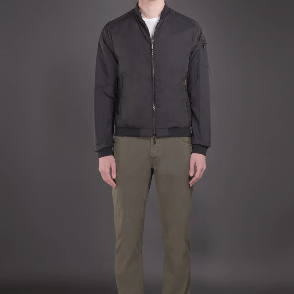 Moorer Aviator Bomber Jas Black Heren