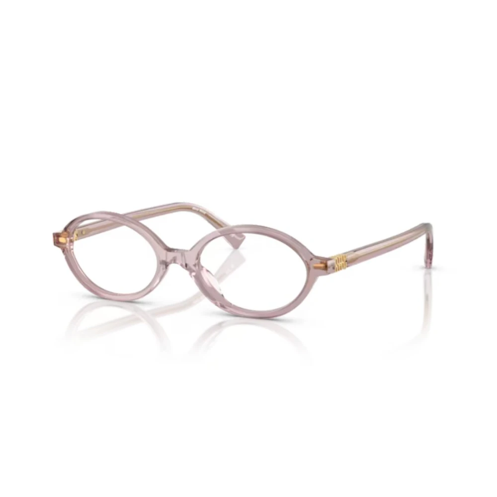 Miu Miu Purple Woman Mu 01Xv 12W1o1 Optical Frames Acetate Violet Round Normal - Image 2