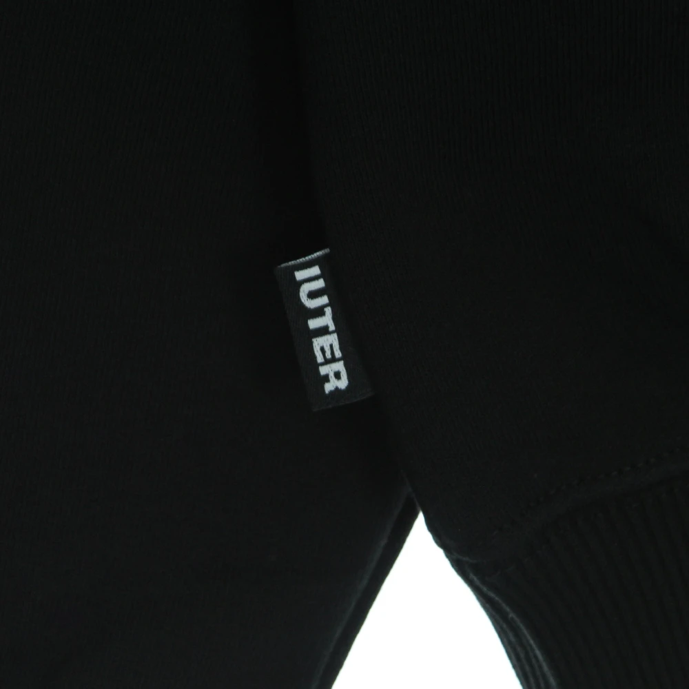 Iuter Zwarte Lichtgewicht Hoodie Black Heren